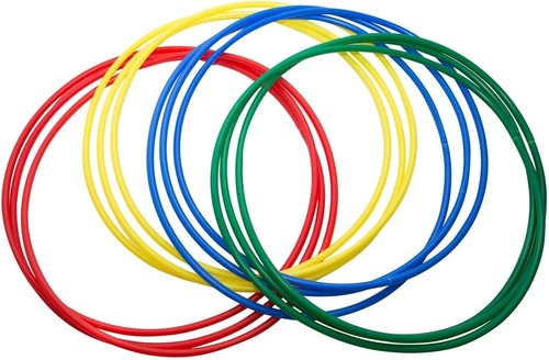 Multicolour hula hoops solid - hula,