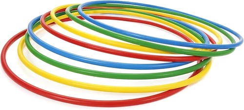 Multicolour hula hoop fitness - hoop,