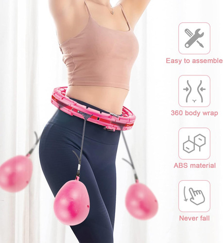 Weighted hula hoop fitness - hoop,