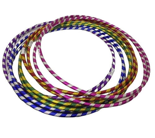 Hula hoop multi colour stripy - hoop,